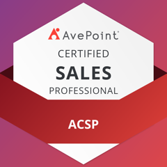 AvePoint Certified Sales Professional