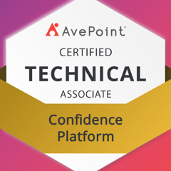 AvePoint Certified Technical Associate – Confidence Platform