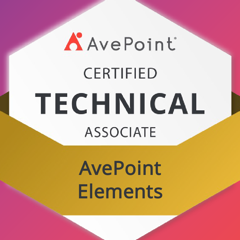 AvePoint Certified Technical Associate – AvePoint Elements